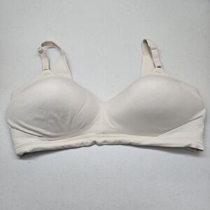 Warners Women Bra XL Beige T Shirt Wireless Strap Adjustable Smooth